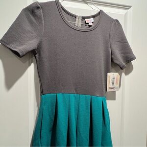LuLaRoe Gray Textured Dress